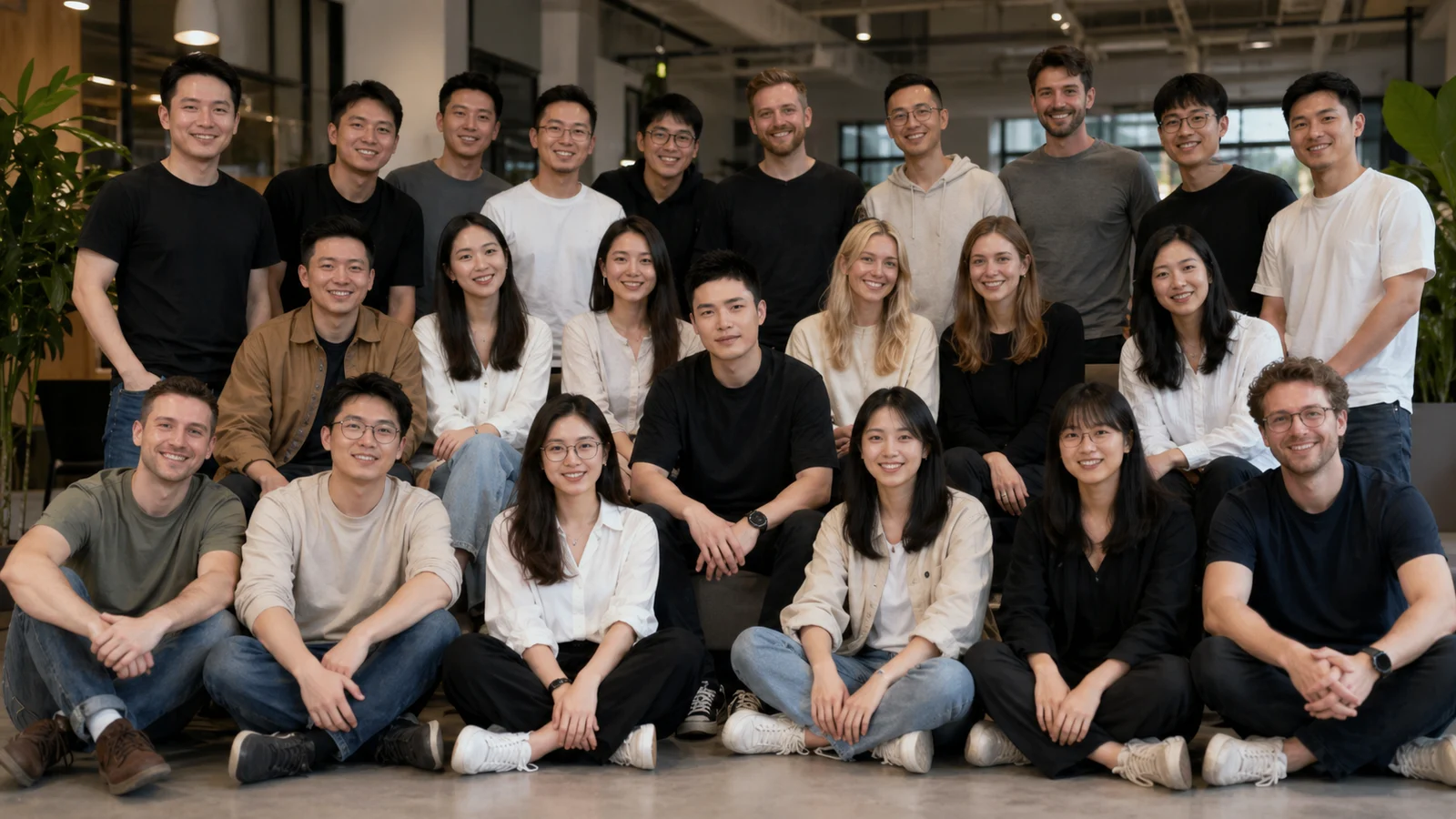 ShortMind team group photo with a China-first, cross-border startup team gathered together.