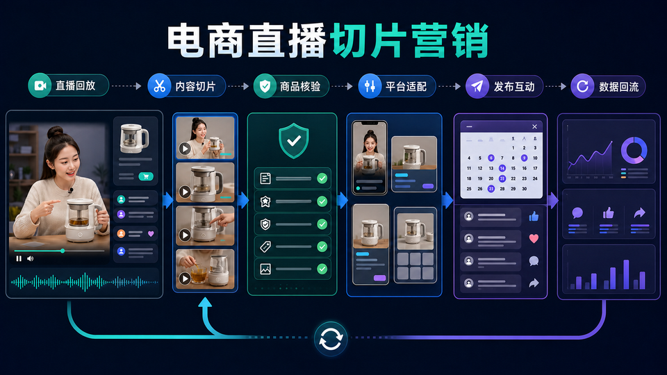 TikTok 直播切片带货怎么做？从回放剪辑到挂商品与复盘